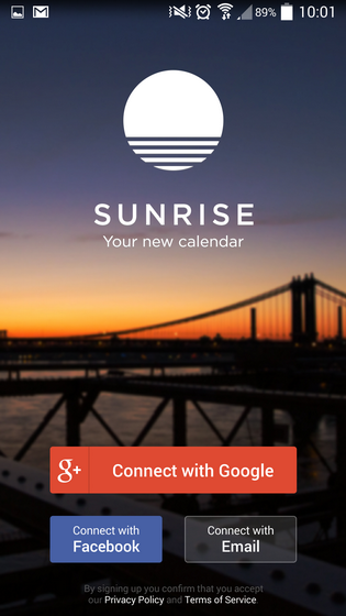 Sunrise Calendar - начните день правильно