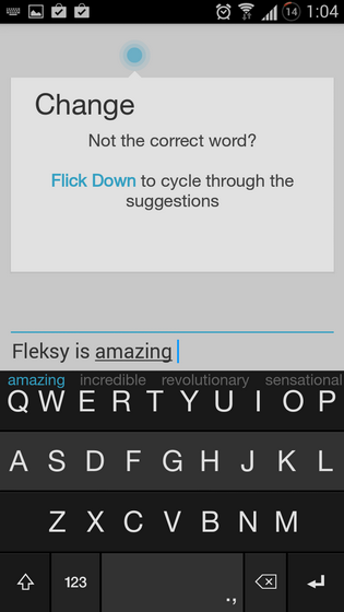 Fleksy Keyboard - Счастливого набора!