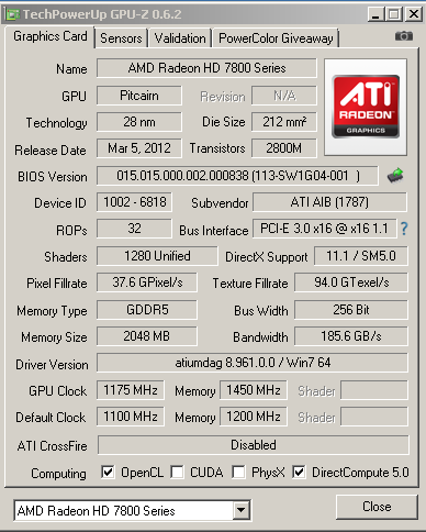 Характеристики HIS 7870 IceQ Turbo в разгоне