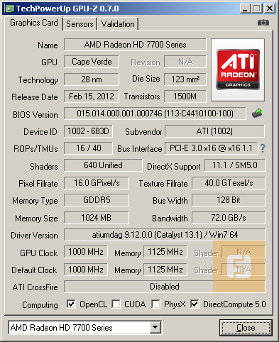 Видеокарта Radeon HD 7700