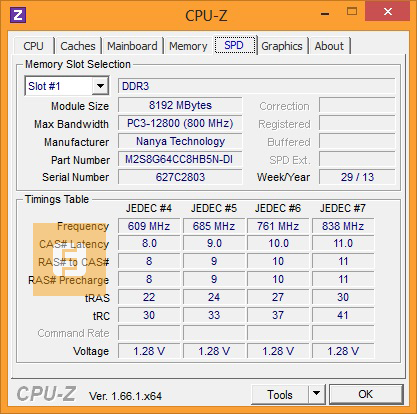 Характеристики оперативной памяти MSI GS70 2OD-014RU