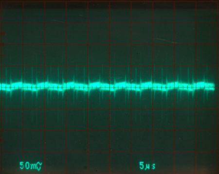 Осциллограмма ВЧ шумов на канале +5