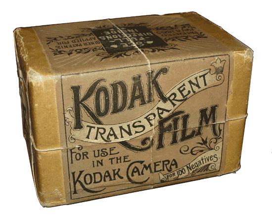 Коробка с пленкой Kodak, 1884