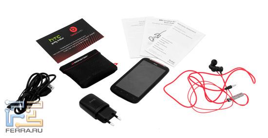 Комплект поставки HTC Sensation XE