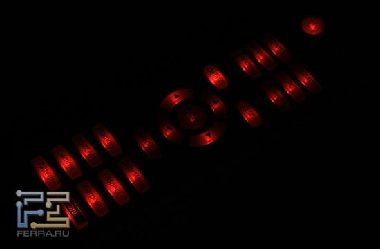 Пульт ДУ EPSON EH-TW3600 со включенной подсветкой