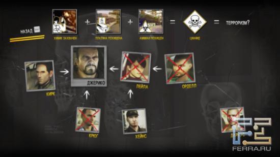 Driver: San Francisco — Все расследование Таннера легко помещается на одной доске с десятком «магнитиков»