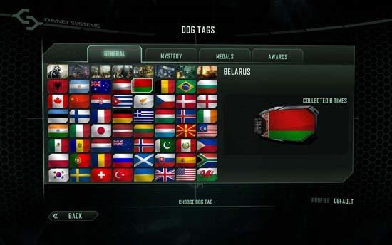 Crysis 2 — Фонов для карточки игрока хватает. Правда, чтобы открыть их все, придется потратить немало времени