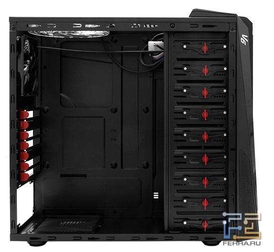 Внутри корпус окрашен так же, как и снаружи