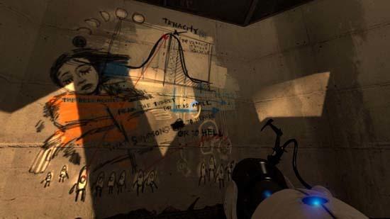 Без так называемых «пасхалок» Portal 2 не остался – они в обилии раскиданы по уровням