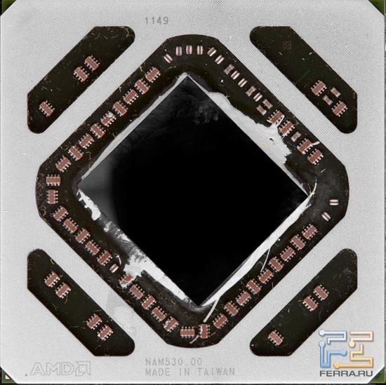 Графический процессор с остатками термопасты MX-2