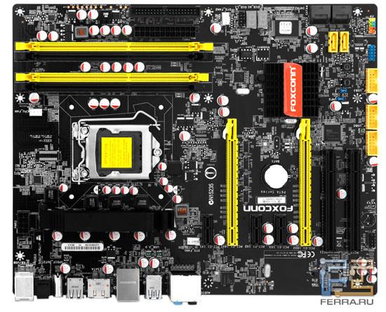 Foxconn P67A-S, вид сверху