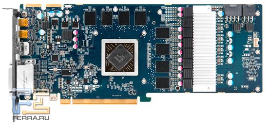 Видеокарта HD 6970 FleX с демонтированной системой охлаждения