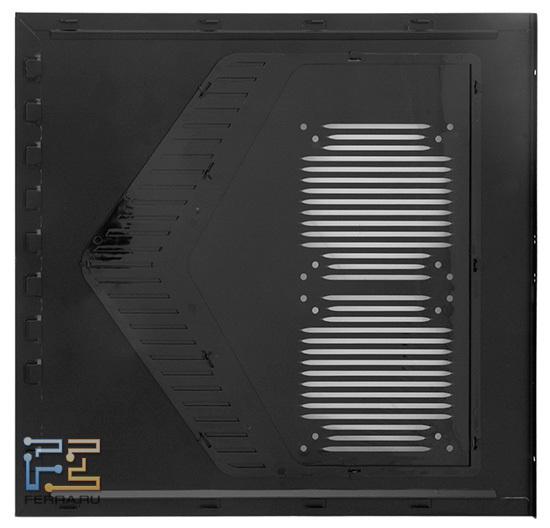 На левой стенке можно поместить пару дополнительных вентиляторов