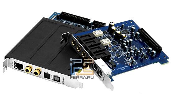 Карта E-Mu 1212m состоит из двух частей — «цифровой» и «аналоговой»