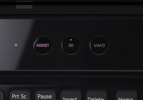 Кнопка переключения 2D и 3D режимов у Sony VAIO F