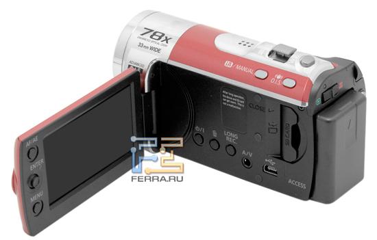 Panasonic SDR-S50, вид сбоку