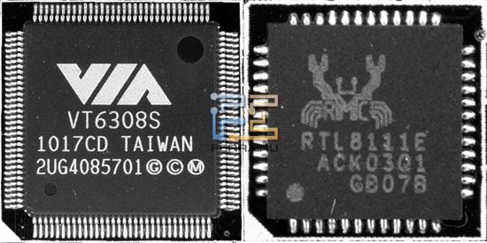 Чипы на материнской плате Foxconn Rattler