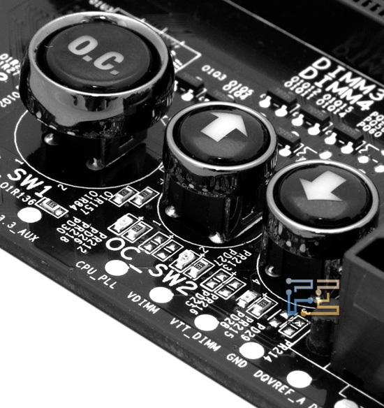 Кнопка OC на материнской плате Foxconn Rattler