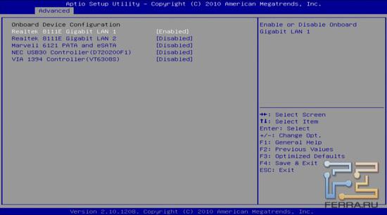 UEFI BIOS на материнской плате Foxconn Rattler