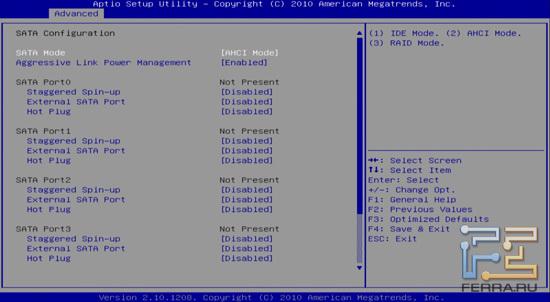 UEFI BIOS на материнской плате Foxconn Rattler