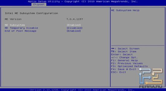 UEFI BIOS на материнской плате Foxconn Rattler