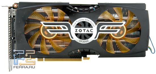 Zalman VF3000 прекрасно себя чувствует как на короткой плате GTX 470…