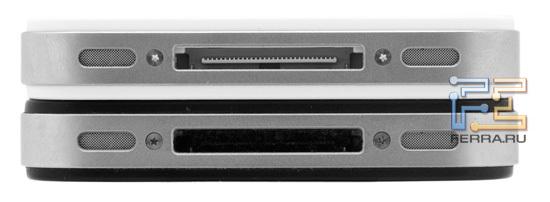 iPhone 4S (белый) и iPhone 4 – нижняя грань