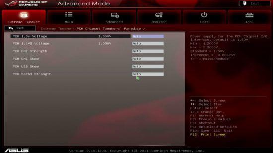 UEFI, меню PCH Tweakers’Paradise