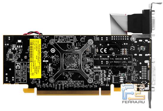 Видеокарта Radeon HD 6670, вид сзади