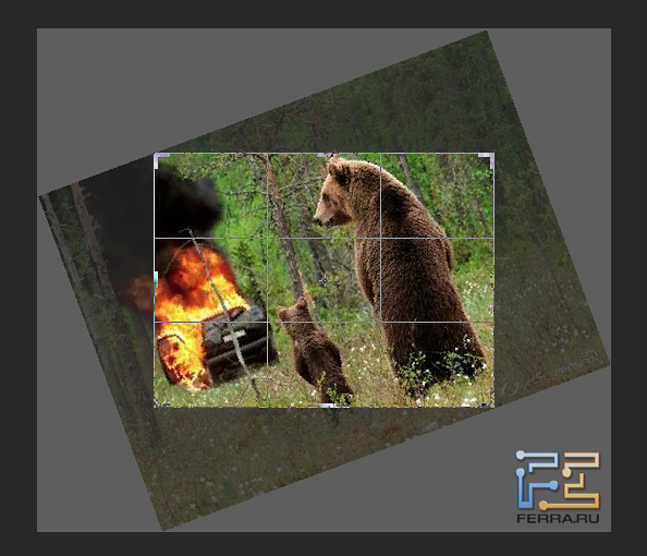 Выполнение функции Crop в Adobe Photoshop CS6