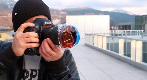 Арт-фильтр из раскрашенной пленки