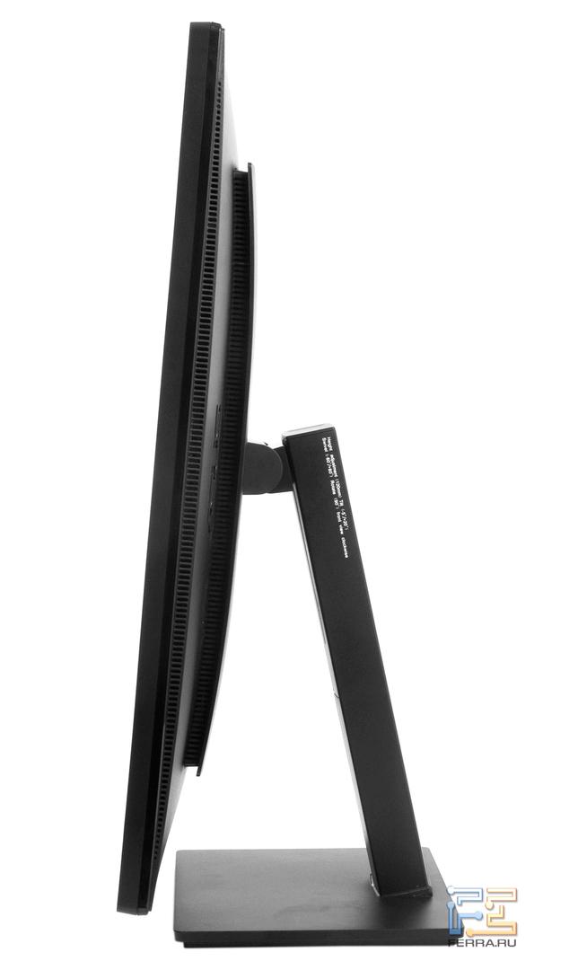 «Перевёрнутый» монитор ASUS PB278Q, вид сбоку