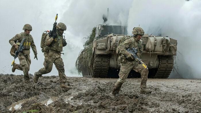 Учения на полигоне НАТО в Эстонии