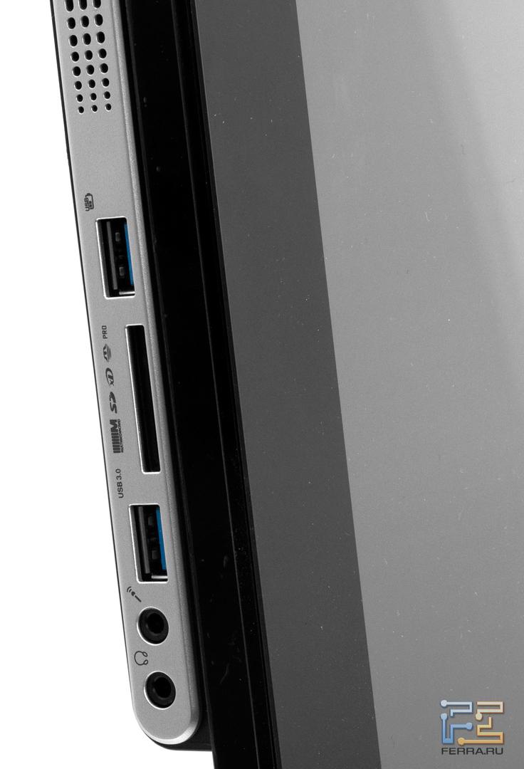 Разъемы на левом торце Acer Aspire 5600U