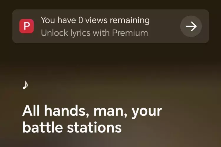 YouTube Music начал ограничивать просмотр текстов песен для людей без подписки
