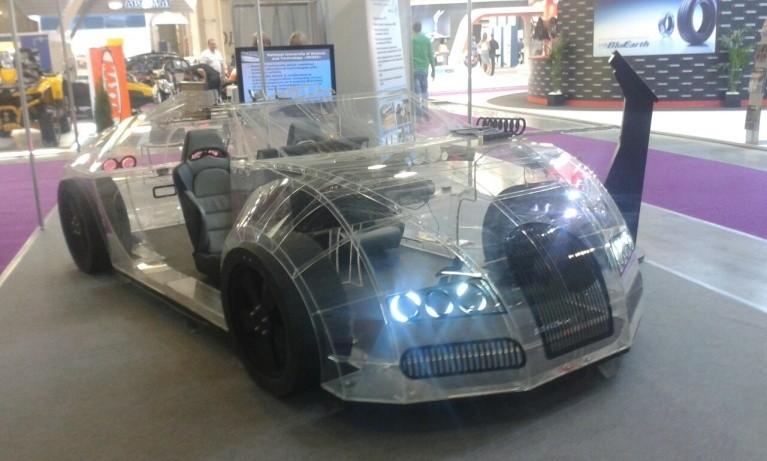 Прозрачный концепт-кар на ММАС