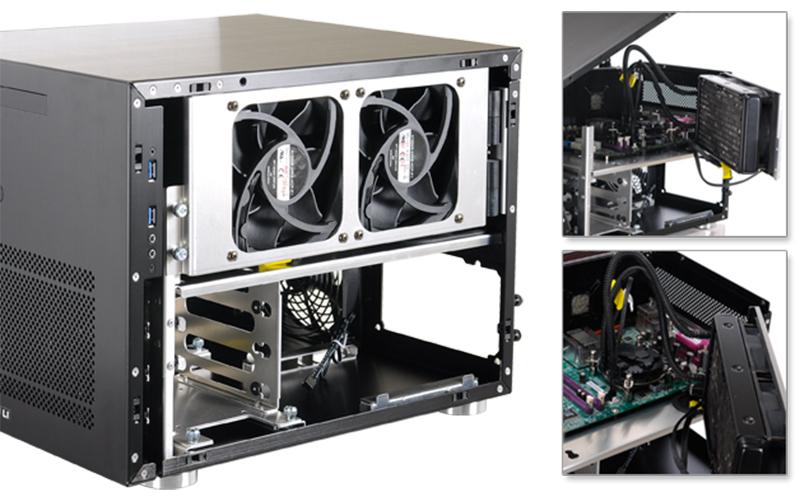 Установка СВО Lian Li PC-V358