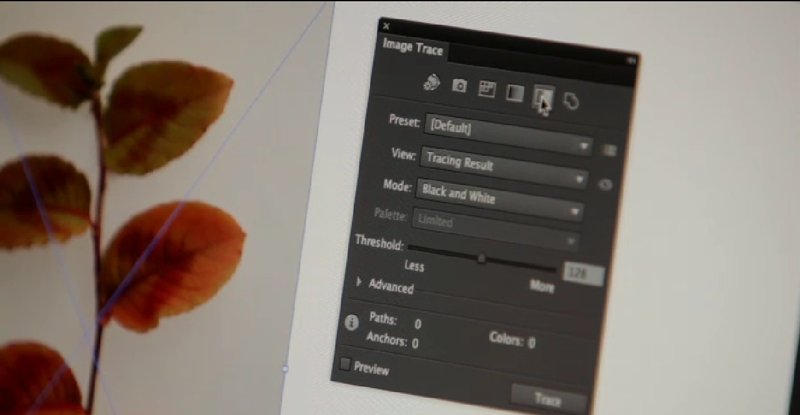 Трассировка изображения в Adobe Illustrator CS6
