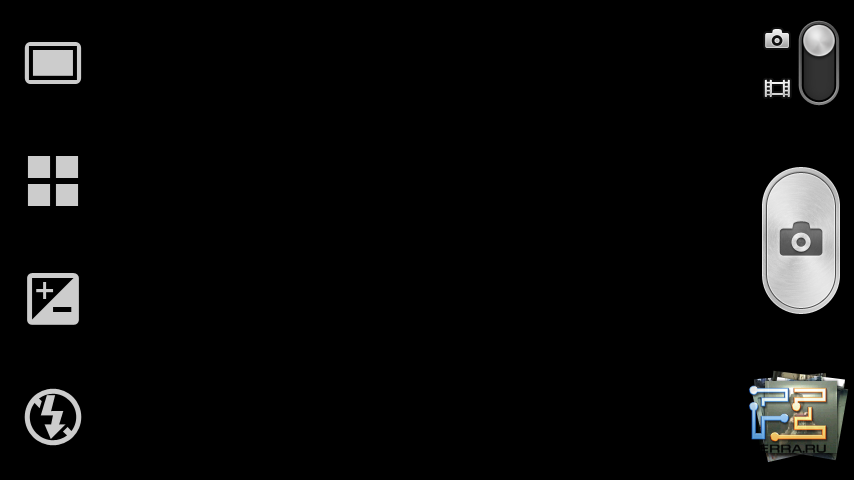 Интерфейс встроенной камеры Sony Xperia Sola