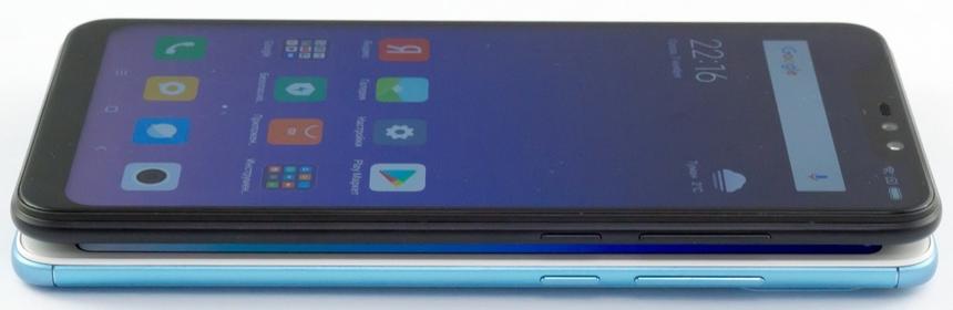 Сверху - Note 6 Pro, снизу - Note 5 Pro