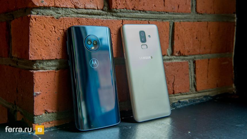 Samsung Galaxy J8 и Moto G6