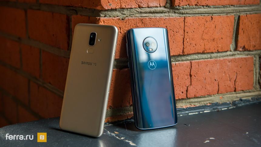 Samsung Galaxy J8 и Moto G6