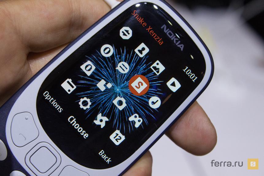 Главное меню Nokia 3310