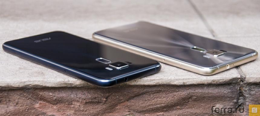 Тёмно-синий ZenFone 3 щеголяет матовой окантовкой, серебристый — глянцевый по всем четырём граням