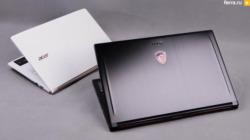 MSI GS63VR 6RF Stealth Pro в сравнении с ультрабуком Acer Aspire S 13