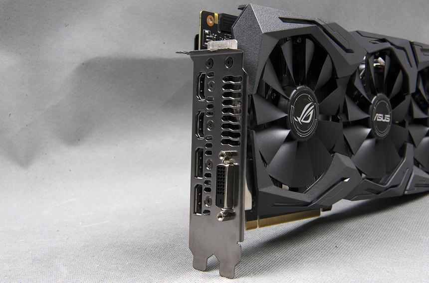 ASUS ROG Strix GTX 1070. Видеовыходы