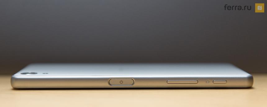 Правая боковая грань Sony Xperia X