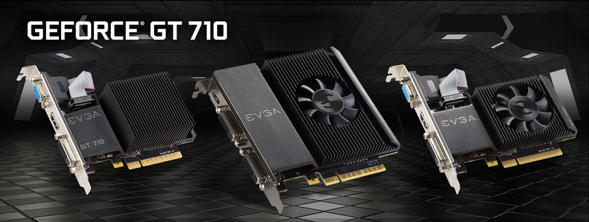 Версии NVIDIA GeForce GT 710 от EVGA