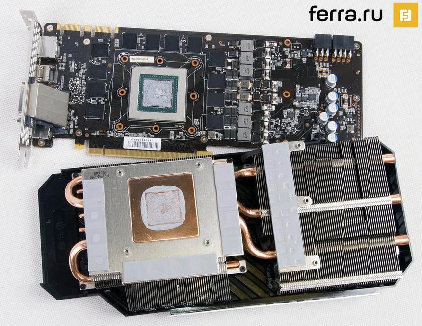 Palit GeForce GTX 980 Ti Super JetStream, печатная плата и система охлаждения