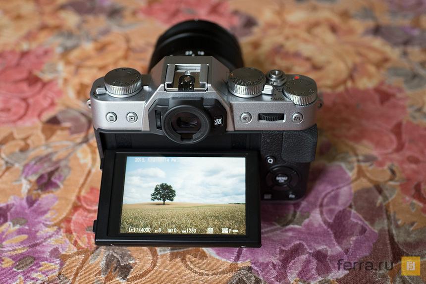 Задняя сторона корпуса Fujifilm X-T10